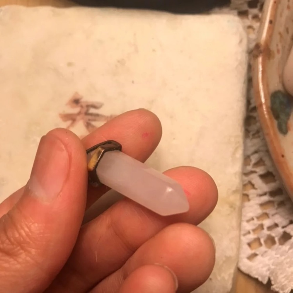 Rose quartz pendant - Picture 3 of 4